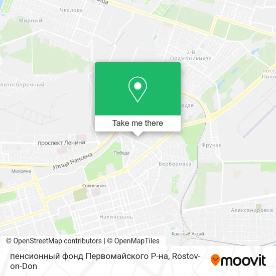 пенсионный фонд Первомайского Р-на map