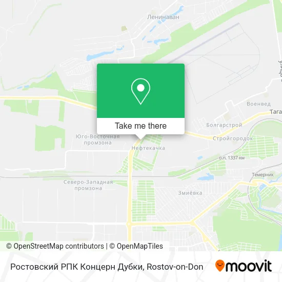 Ростовский РПК Концерн Дубки map
