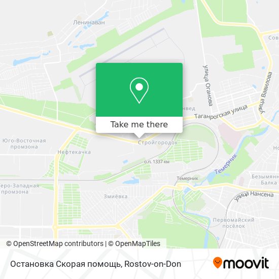 Остановка Скорая помощь map