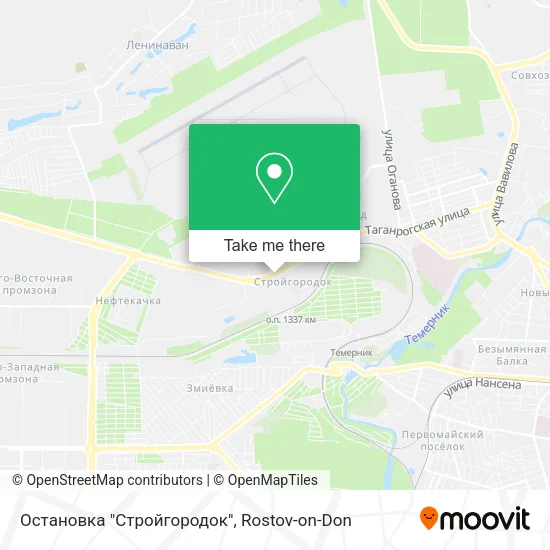 Остановка "Стройгородок" map