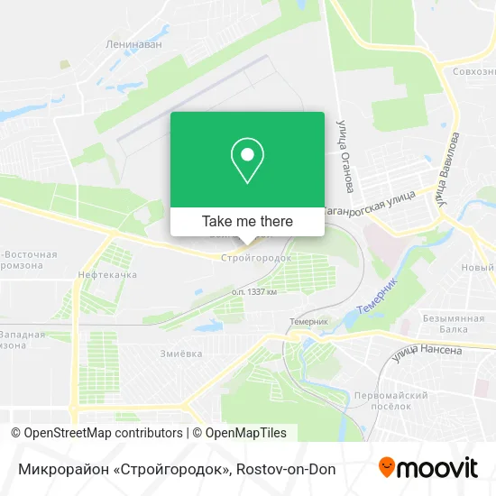 Микрорайон «Стройгородок» map