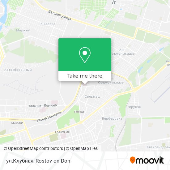 ул.Клубная map