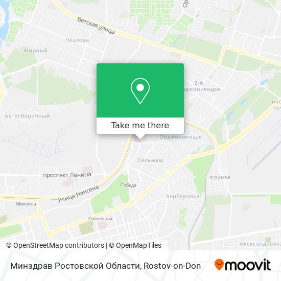 Минздрав Ростовской Области map