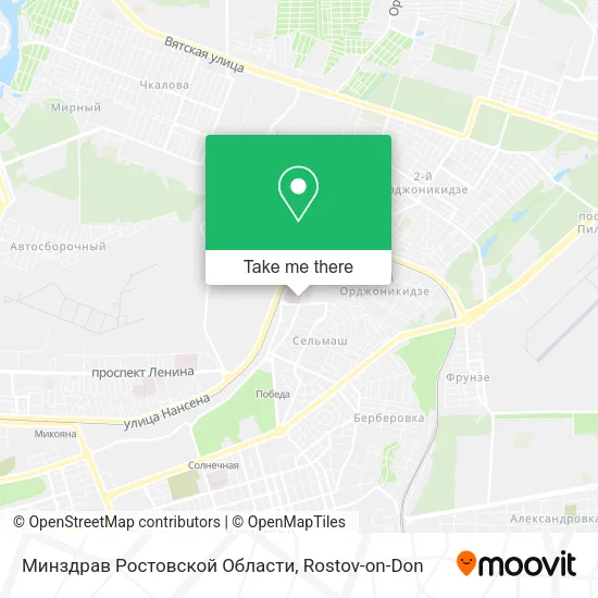 Минздрав Ростовской Области map