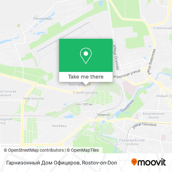 Гарнизонный Дом Офицеров map