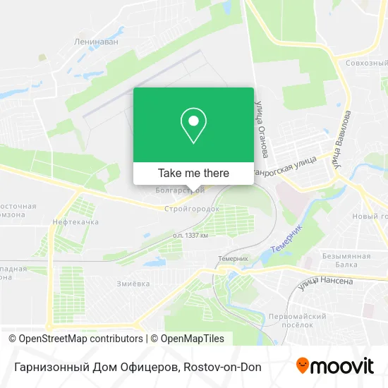 Гарнизонный Дом Офицеров map