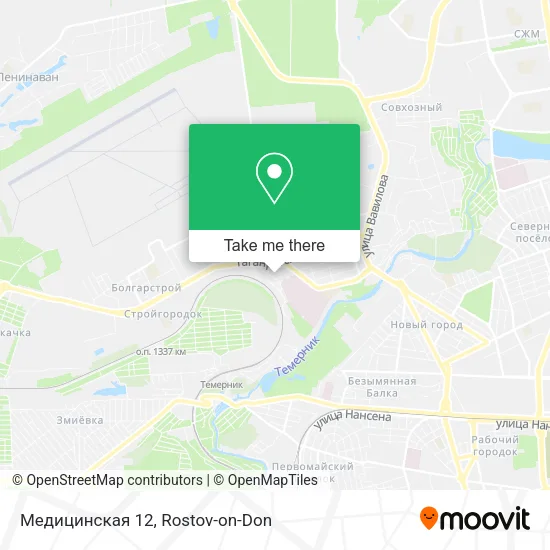 Медицинская 12 map
