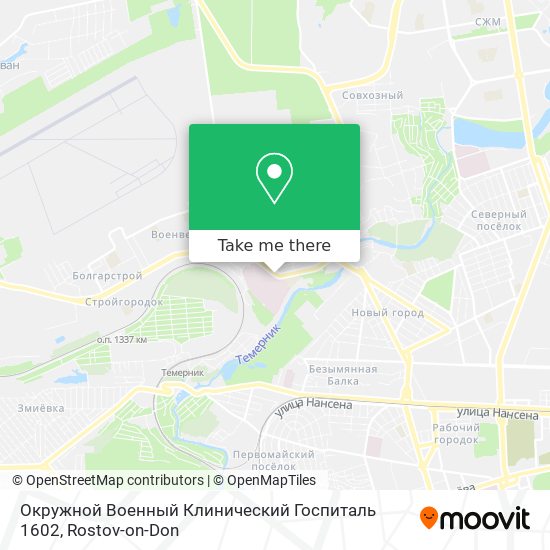 Окружной Военный Клинический Госпиталь 1602 map