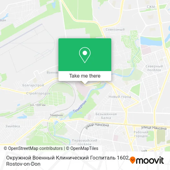 Окружной Военный Клинический Госпиталь 1602 map