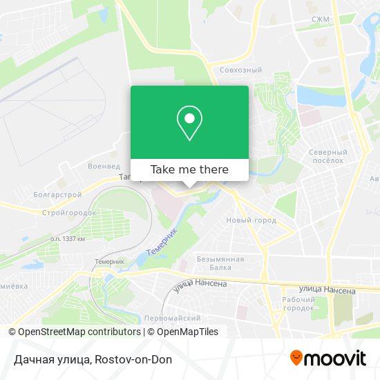 Дачная улица map
