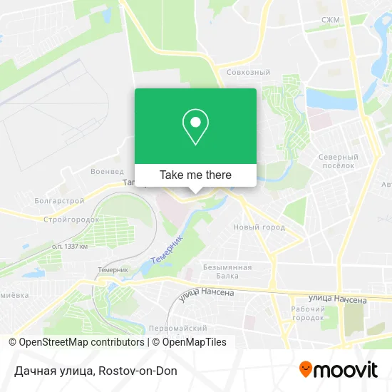 Дачная улица map