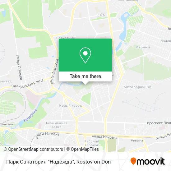 Парк Санатория "Надежда" map