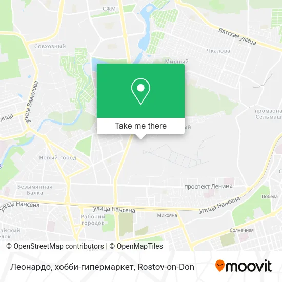 Леонардо, хобби-гипермаркет map