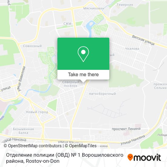 Отделение полиции (ОВД) № 1  Ворошиловского района map