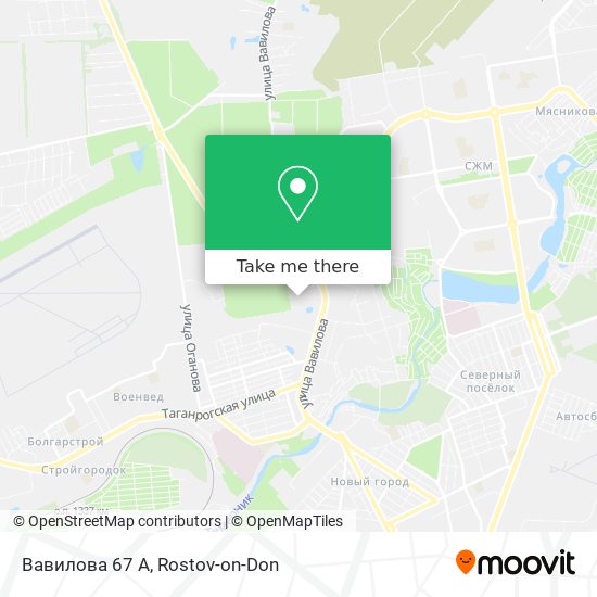 Вавилова 67 А map