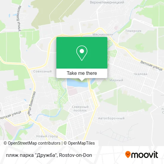 пляж парка "Дружба" map