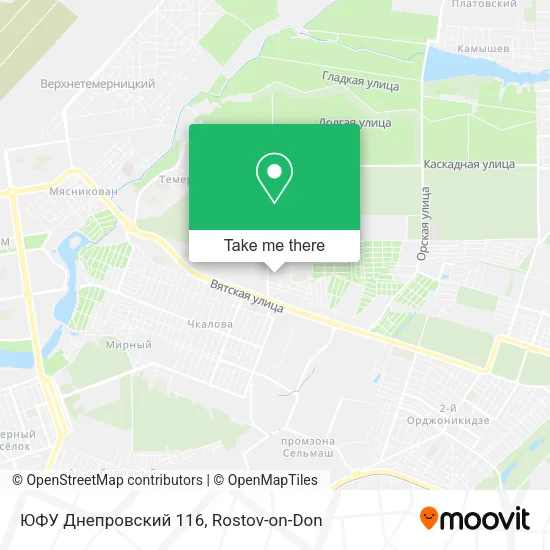 ЮФУ Днепровский 116 map