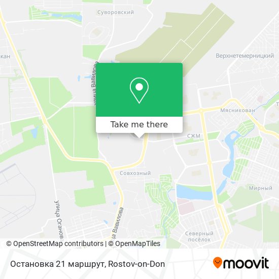 Остановка 21 маршрут map