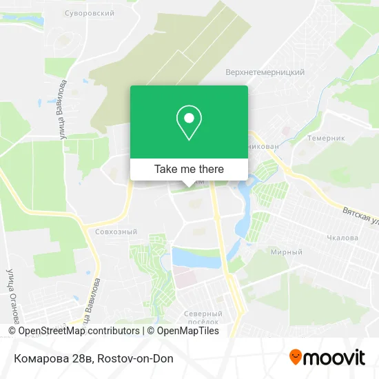 Комарова 28в map