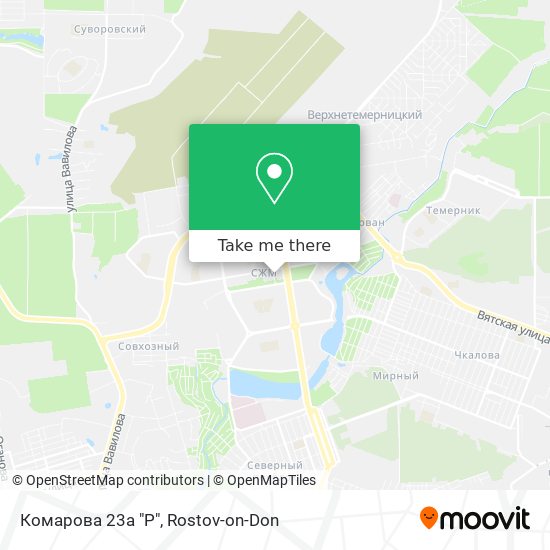 Комарова 23а  "Р" map