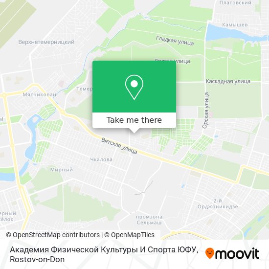 Академия Физической Культуры И Спорта ЮФУ map