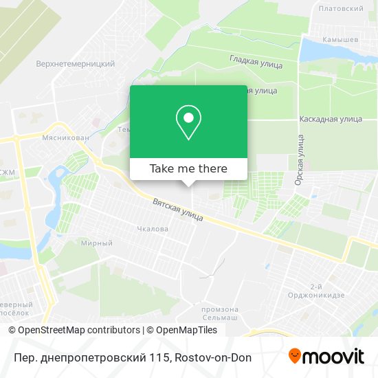 Пер. днепропетровский 115 map