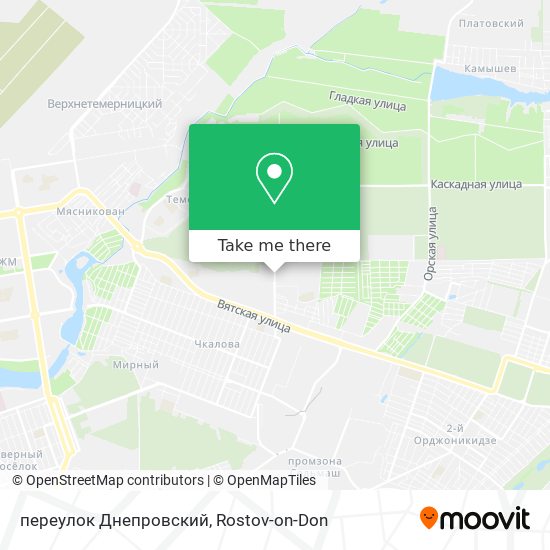 переулок Днепровский map