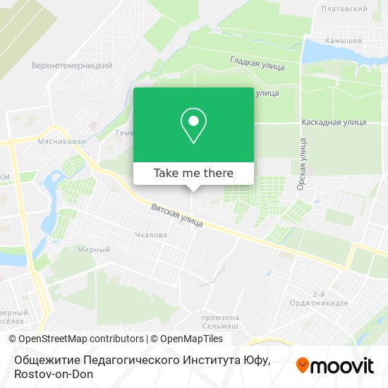 Общежитие Педагогического Института Юфу map