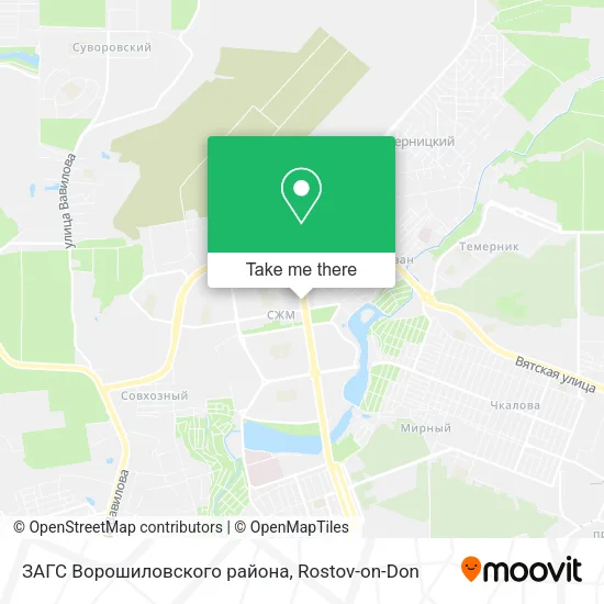 ЗАГС Ворошиловского района map
