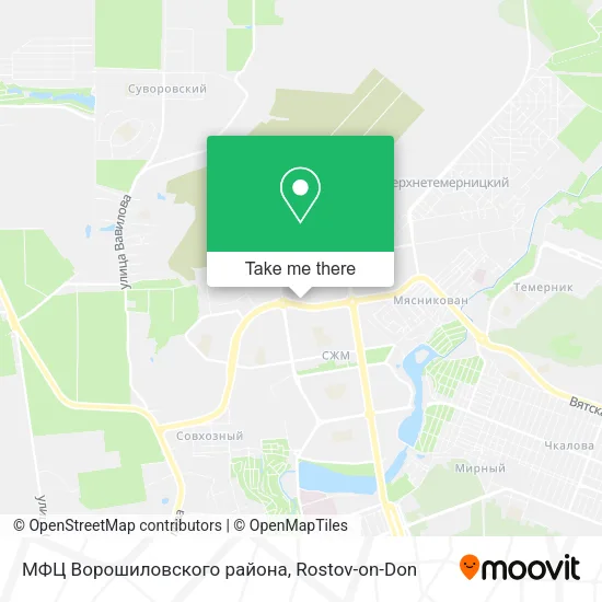 МФЦ Ворошиловского района map