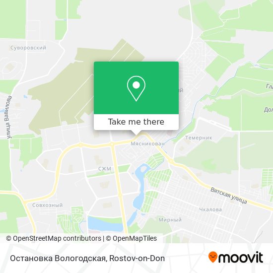 Остановка Вологодская map