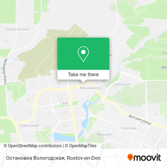 Остановка Вологодская map
