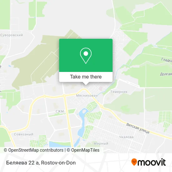 Беляева 22 а map