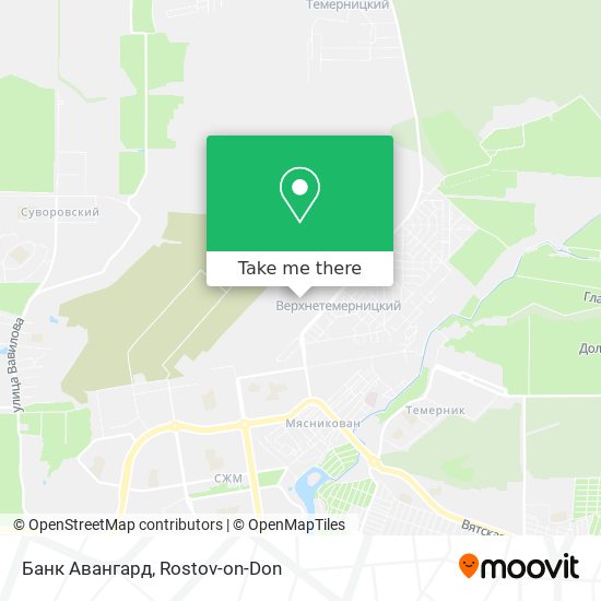 Банк Авангард map