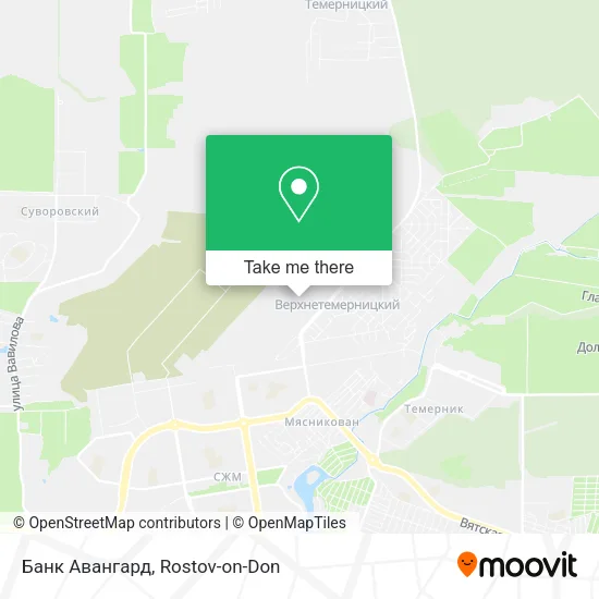 Банк Авангард map