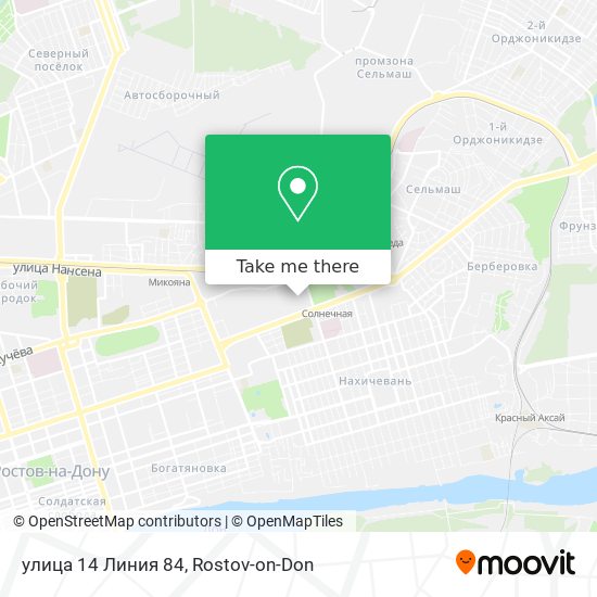 улица 14 Линия 84 map