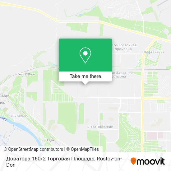 Доватора 160 / 2 Торговая Площадь map