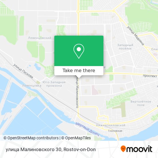 улица Малиновского 30 map