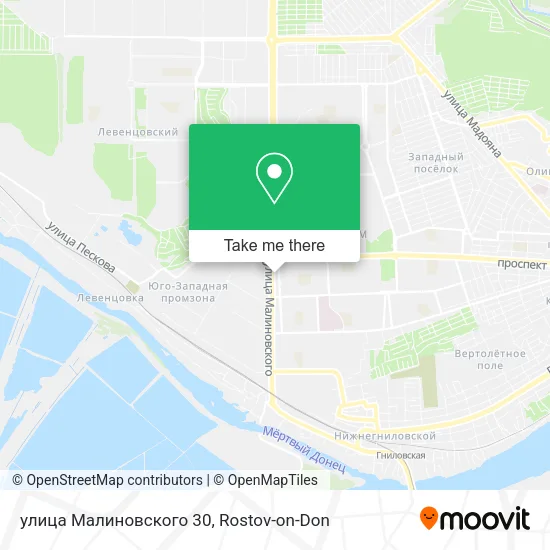 улица Малиновского 30 map