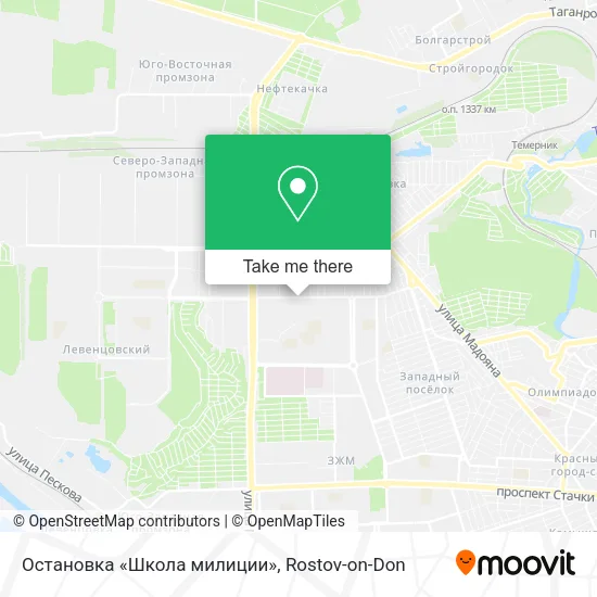 Остановка «Школа милиции» map