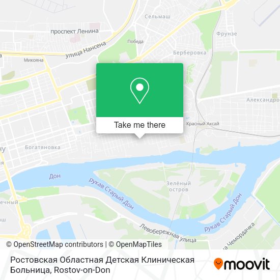 Ростовская Областная Детская Клиническая Больница map