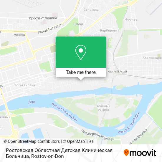 Ростовская Областная Детская Клиническая Больница map
