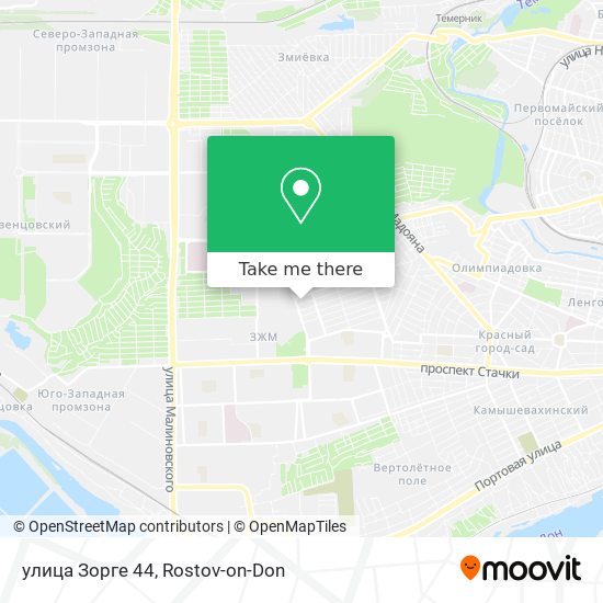 улица Зорге 44 map