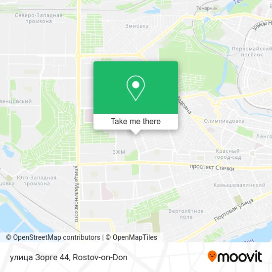 улица Зорге 44 map