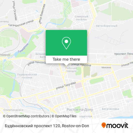 Будённовский проспект 120 map