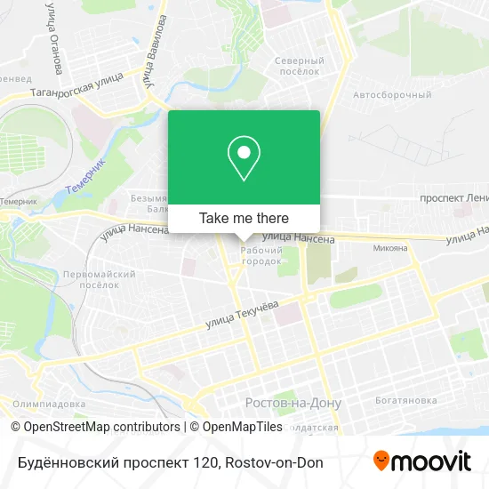 Будённовский проспект 120 map