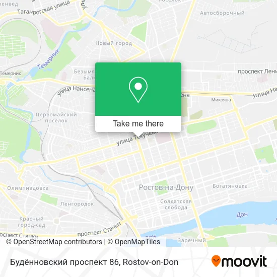 Будённовский проспект 86 map