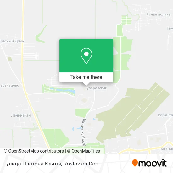 улица Платона Кляты map