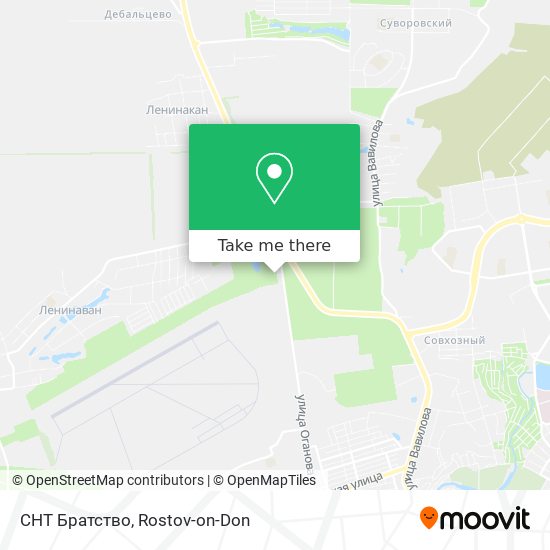 СНТ Братство map
