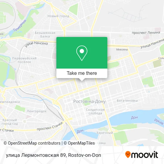 улица Лермонтовская 89 map